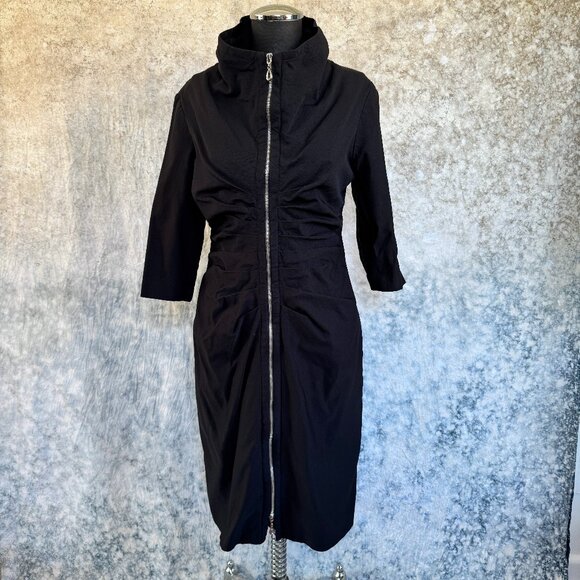 Joseph Ribkoff Dresses & Skirts - Joseph Ribkoff Vintage Black Zip Front Dress - 10